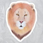 African Lion Sticker